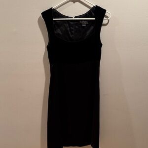 Vintage Nicole Miller Elegant Empire Black Dress 8